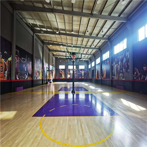 A双鑫 体育馆专用运动木地板  供应直销篮球馆柞木地板