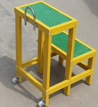 派祥玻璃钢绝缘高低凳 JYD-GD-0.8米移动绝缘凳承重150公斤